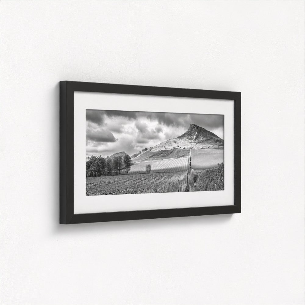 Roseberry Topping black and white - Panoramic Print / Framed / Canvas Photographic Wall Art