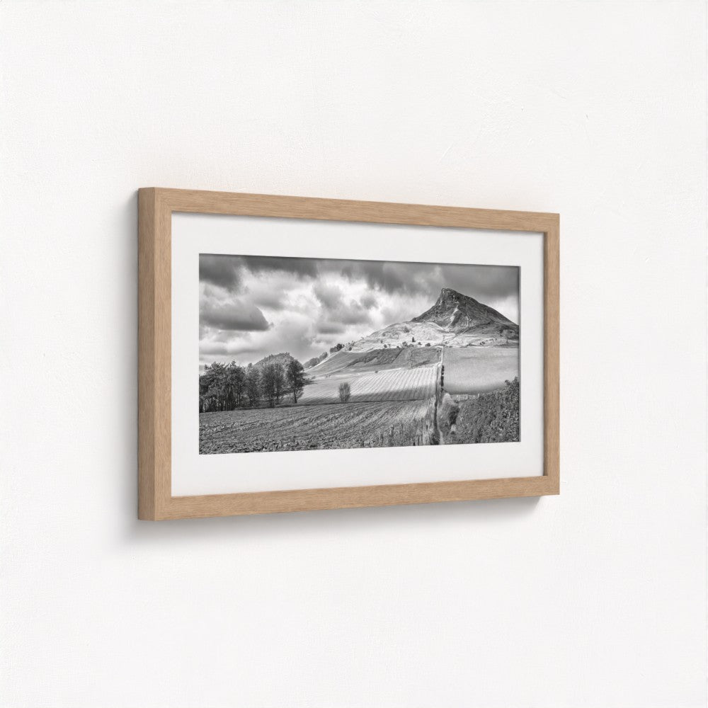 Roseberry Topping black and white - Panoramic Print / Framed / Canvas Photographic Wall Art