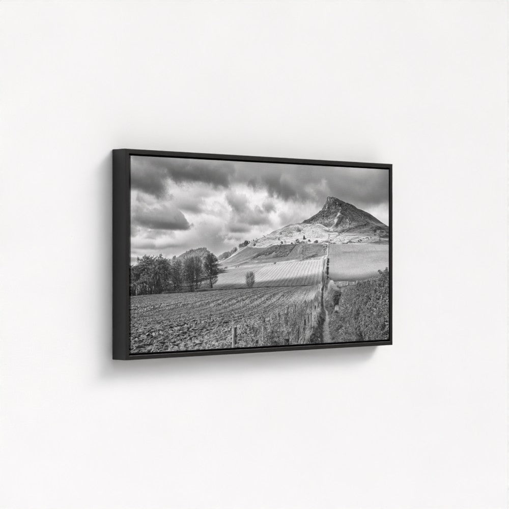 Roseberry Topping black and white - Panoramic Print / Framed / Canvas Photographic Wall Art