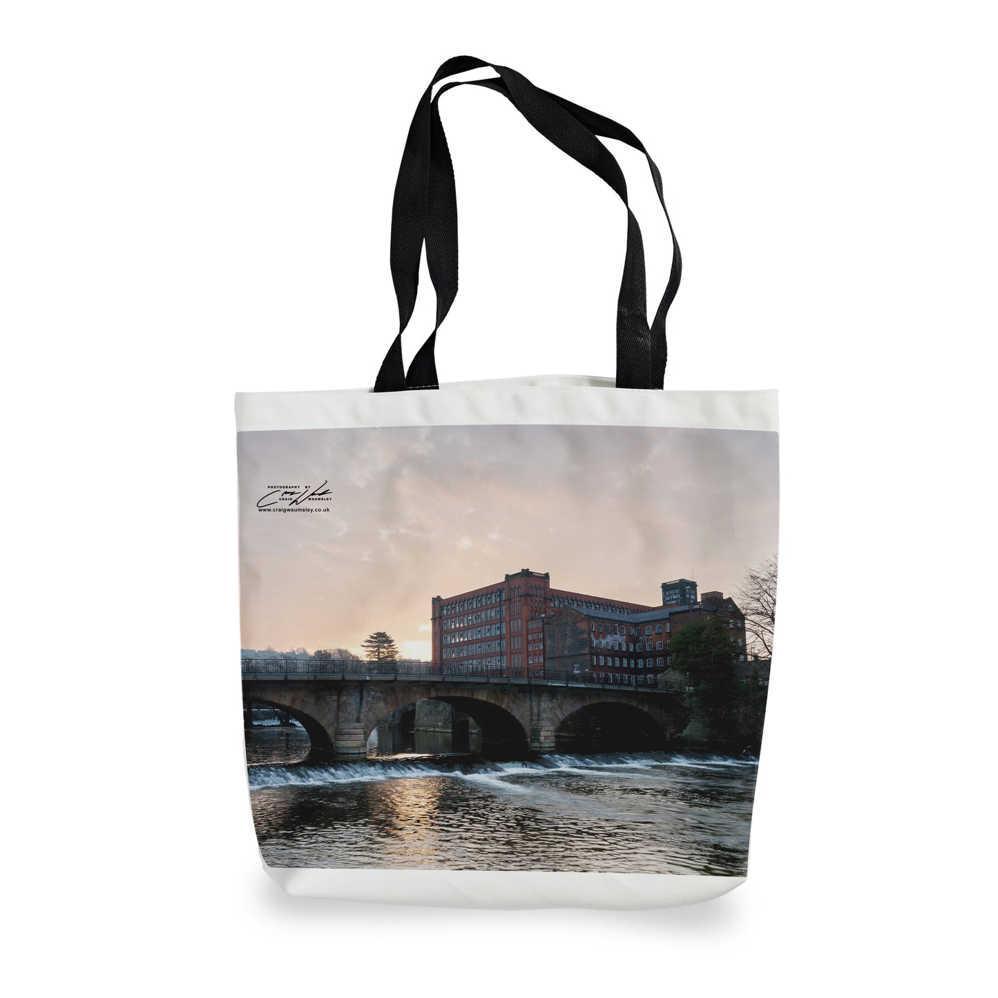 Belper Mills, Derbyshire - Canvas Tote Shopping Bag