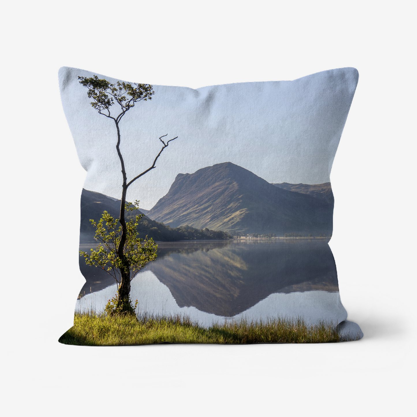 Buttermere Reflections, Lake District - 46x46cm Double Sided Faux Canvas Cushion