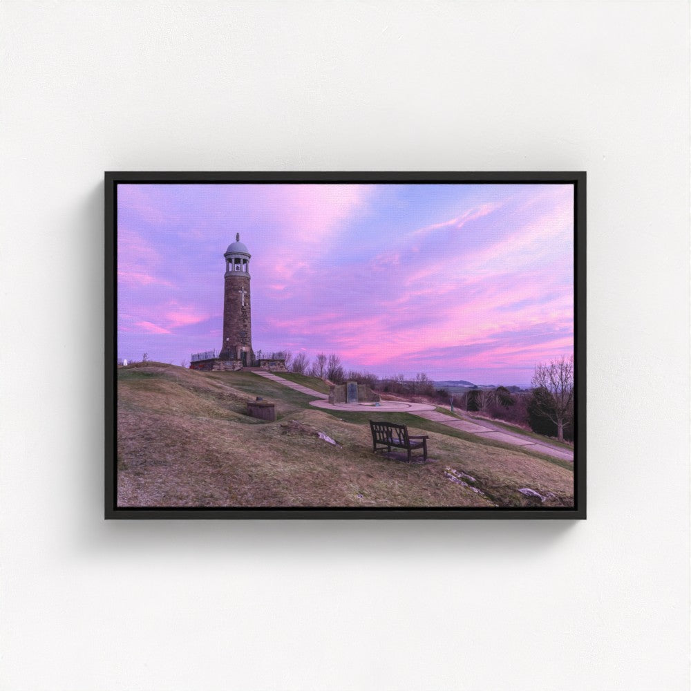Crich Memorial Stand Sunrise - Print / Framed / Canvas Photographic Wall Art