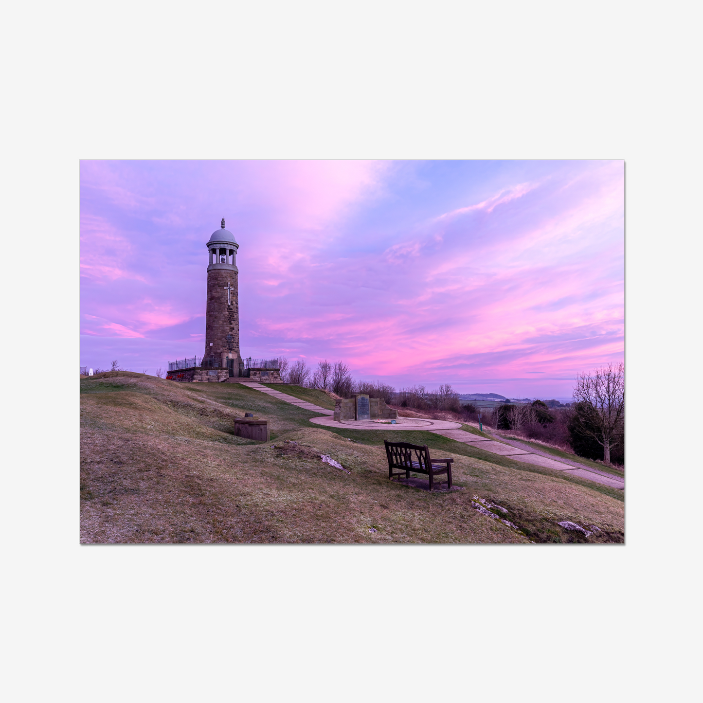 Crich Memorial Stand Sunrise - Print / Framed / Canvas Photographic Wall Art