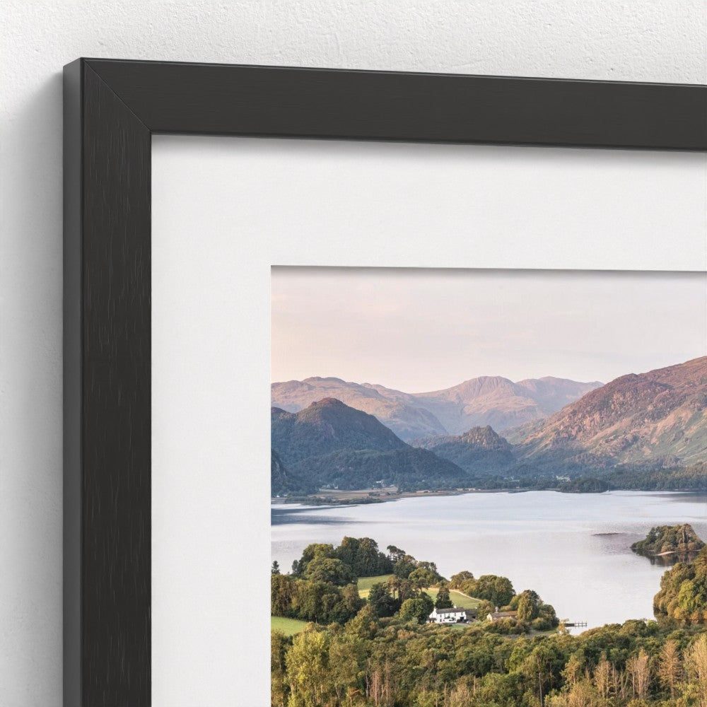 Derwent Water from Castle Head Sunrise - Panoramic Print / Framed / Canvas Photographic Wall Art