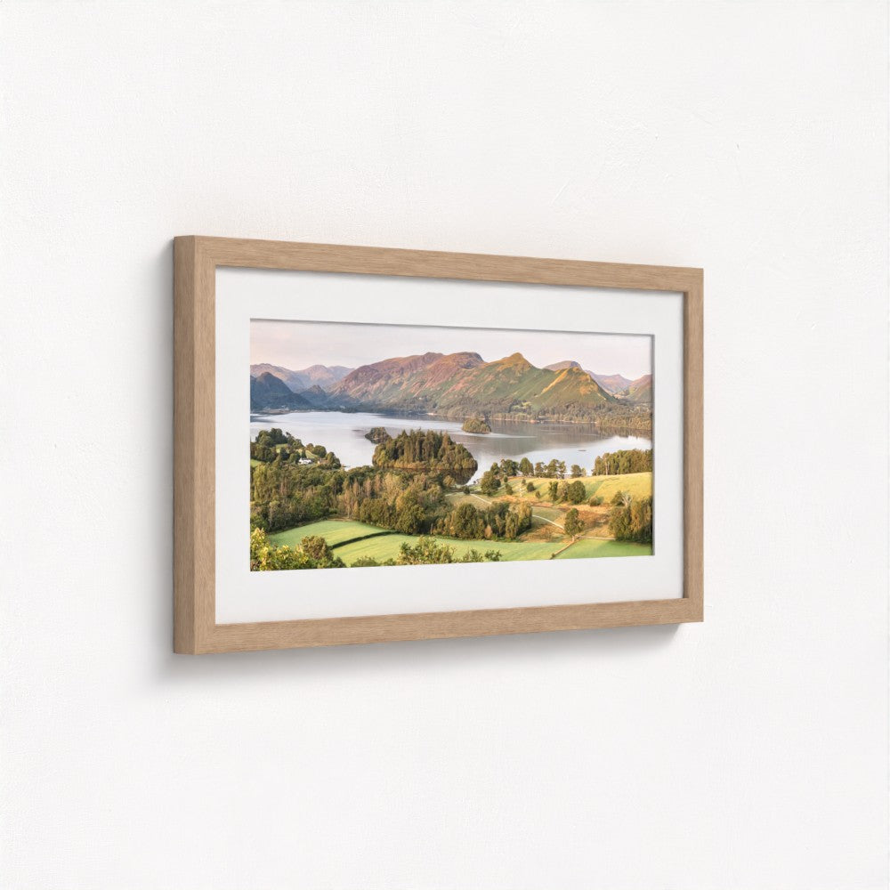 Derwent Water from Castle Head Sunrise - Panoramic Print / Framed / Canvas Photographic Wall Art