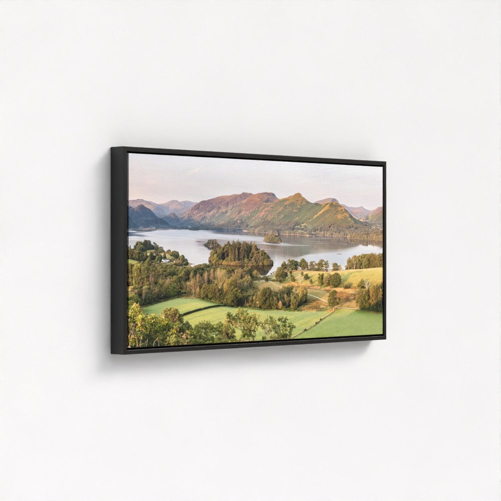 Derwent Water from Castle Head Sunrise - Panoramic Print / Framed / Canvas Photographic Wall Art