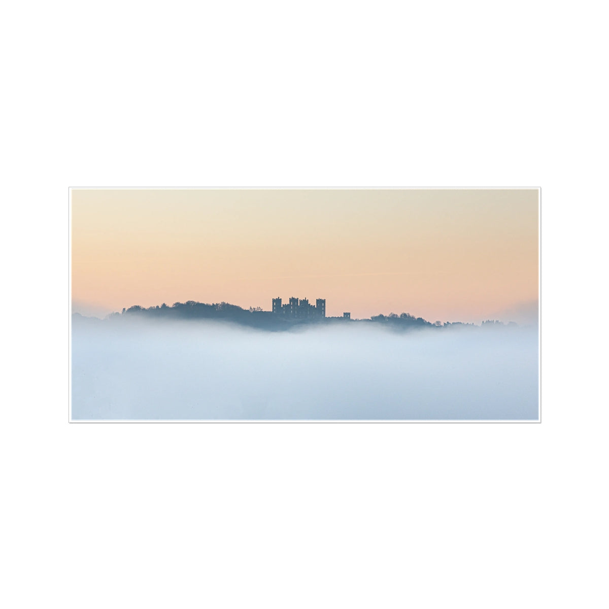 Riber Castle in the mist, Matlock, Derbyshire - Panoramic Print / Framed / Canvas Photographic Wall Art