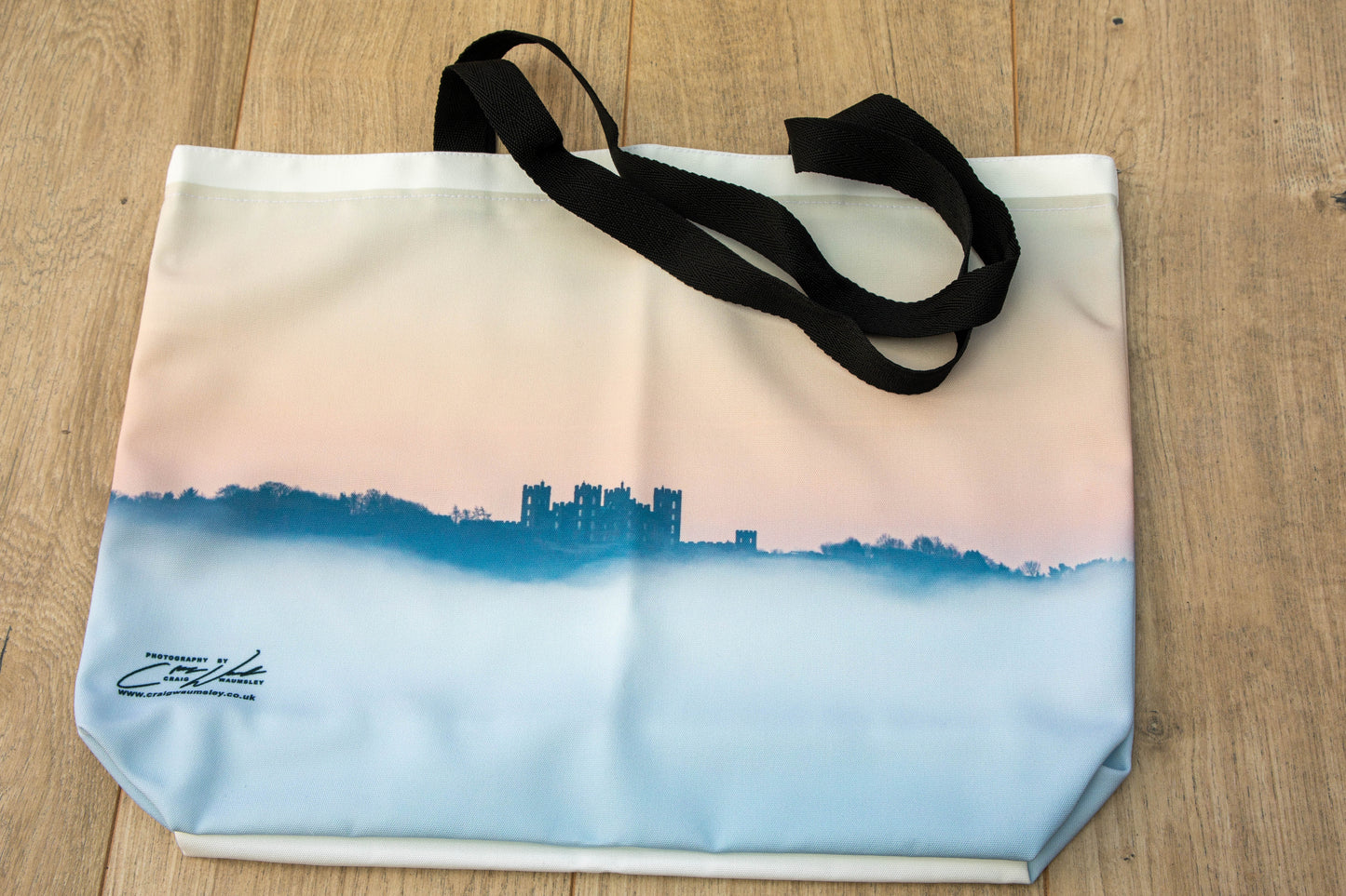 Misty Riber Castle - Canvas Tote Shopping Bag