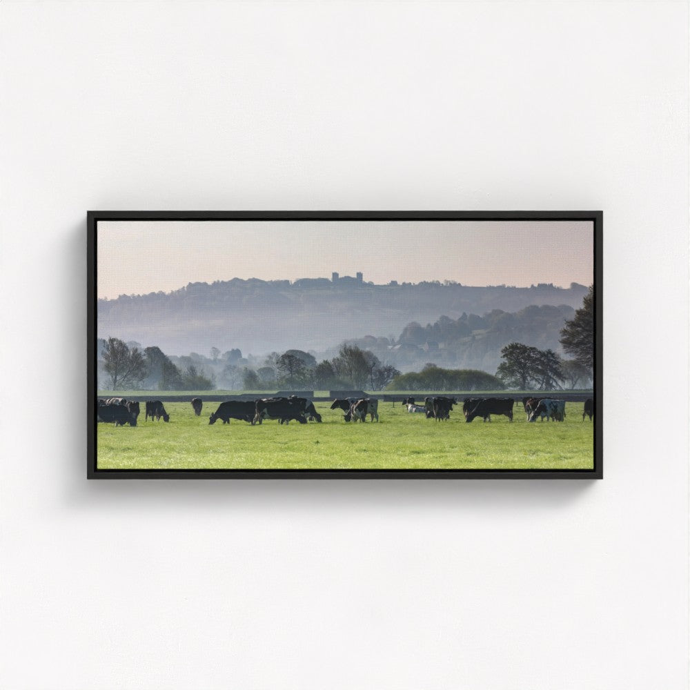 Riber Castle from Darley Dale - Panoramic Print / Framed / Canvas Photographic Wall Art