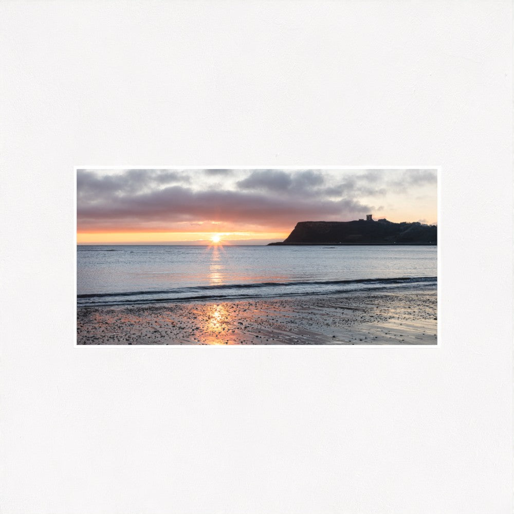 Scarborough Beach Sunrise, East Yorkshire - Panoramic Print / Framed / Canvas Photographic Wall Art