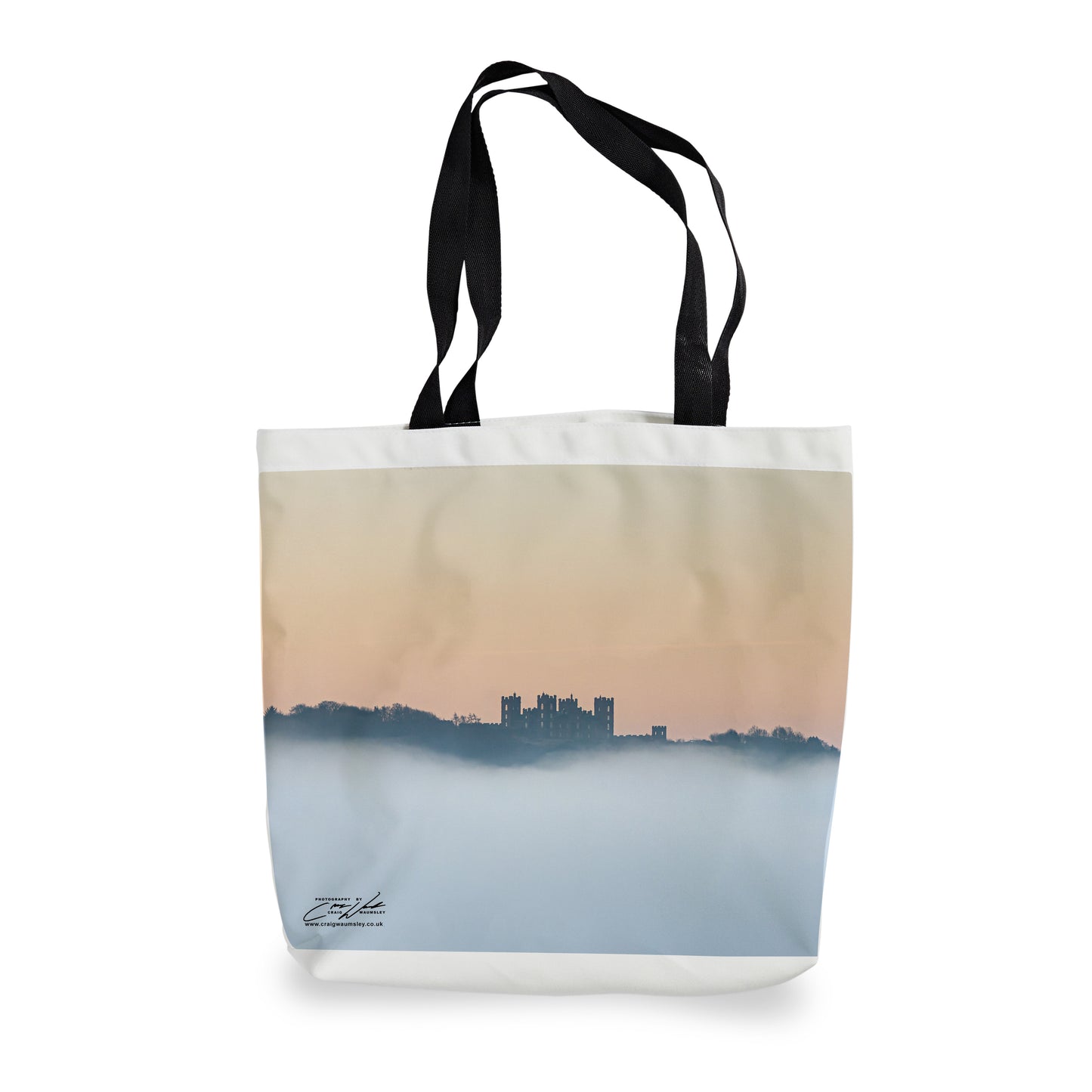 Misty Riber Castle - Canvas Tote Shopping Bag