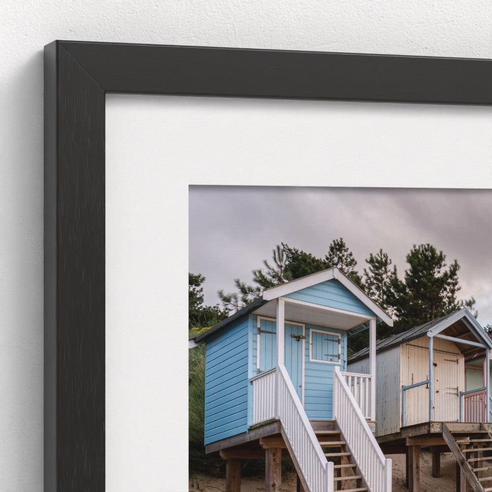 Wells-Next-The-Sea Beach Huts Sunset - Panoramic Print / Framed / Canvas Photographic Wall Art