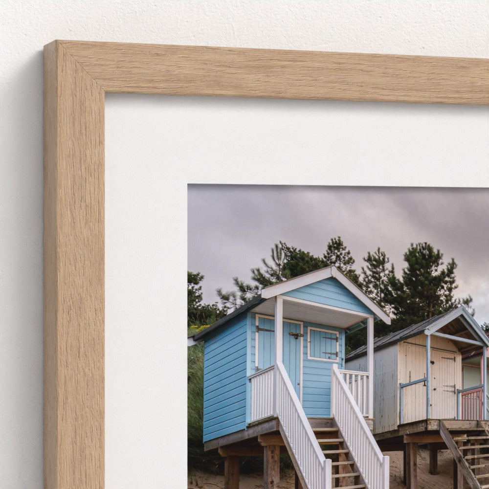 Wells-Next-The-Sea Beach Huts Sunset - Panoramic Print / Framed / Canvas Photographic Wall Art