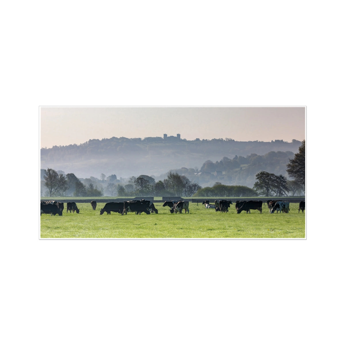 Riber Castle from Darley Dale - Panoramic Print / Framed / Canvas Photographic Wall Art