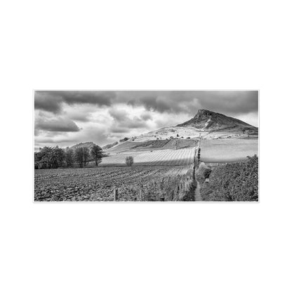 Roseberry Topping black and white - Panoramic Print / Framed / Canvas Photographic Wall Art
