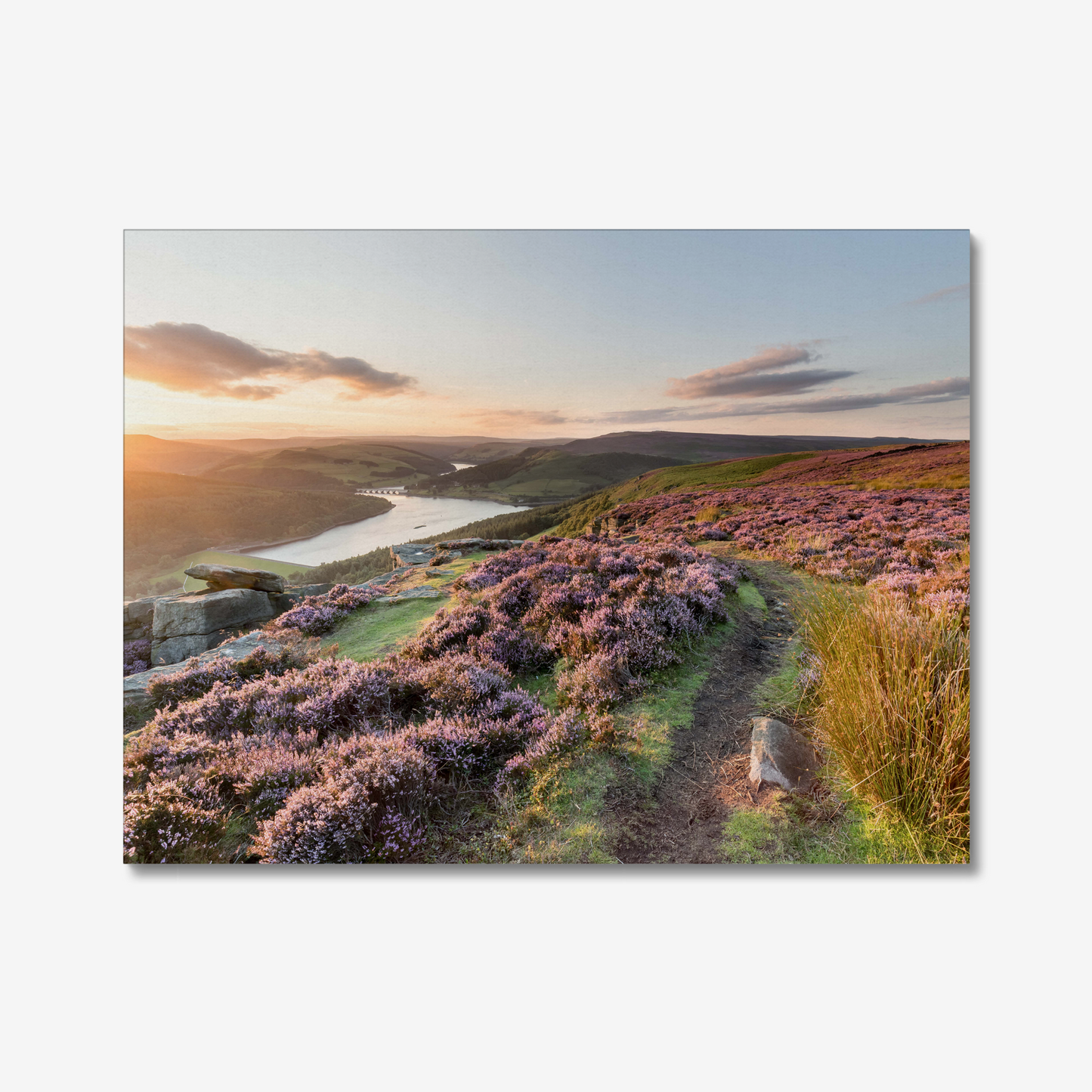 Bamford Edge Sunset, Peak District - Print / Framed / Canvas Photographic Wall Art