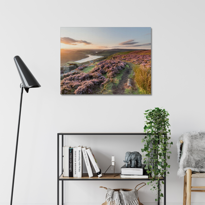 Bamford Edge Sunset, Peak District - Print / Framed / Canvas Photographic Wall Art