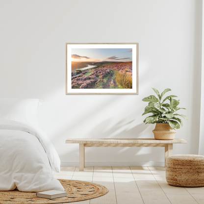 Bamford Edge Sunset, Peak District - Print / Framed / Canvas Photographic Wall Art