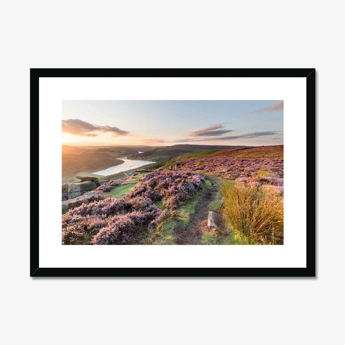 Bamford Edge Sunset, Peak District - Print / Framed / Canvas Photographic Wall Art