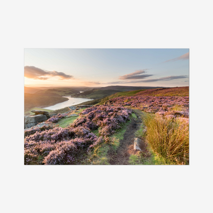 Bamford Edge Sunset, Peak District - Print / Framed / Canvas Photographic Wall Art