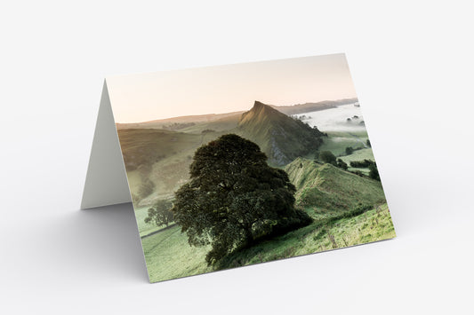 Chrome and Parkhouse Hill Sunrise - Blank Inside, A5 Greetings Card with Envelope