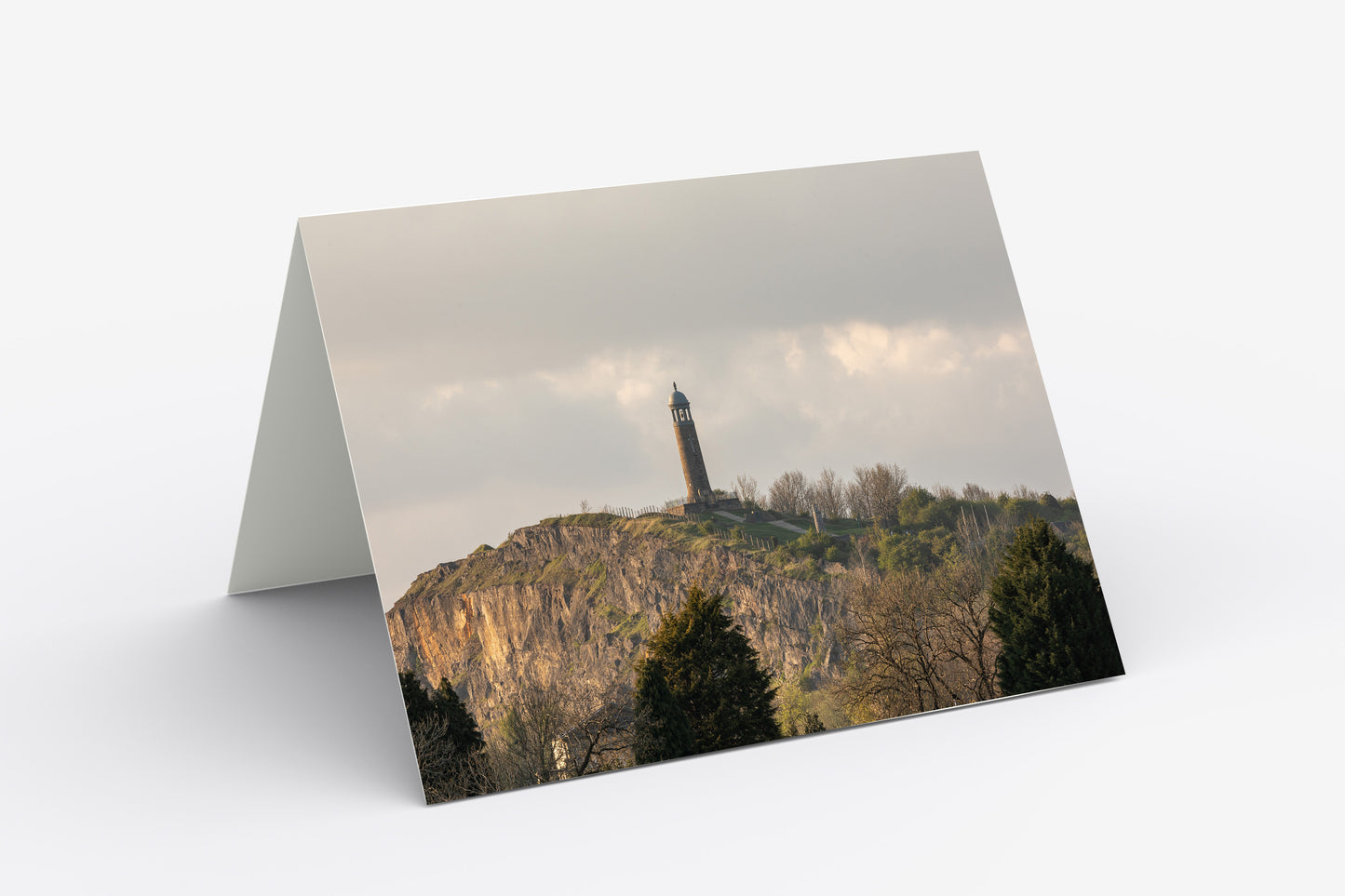 Crich Memorial Stand, Derbyshire - Blank Inside, A5 Greetings Card with Envelope