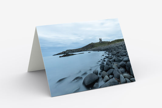 Dunstanburgh Castle, Northumberland - Blank Inside, A5 Greetings Card with Envelope