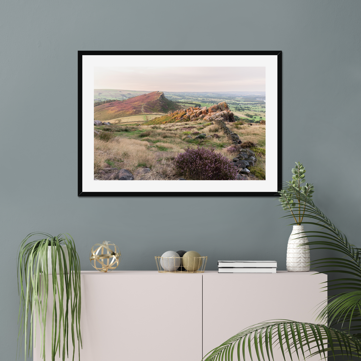 Heather on Hen Cloud, The Roaches - Print / Framed / Canvas Photographic Wall Art