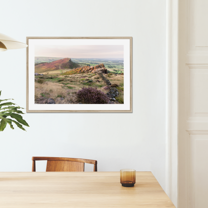 Heather on Hen Cloud, The Roaches - Print / Framed / Canvas Photographic Wall Art