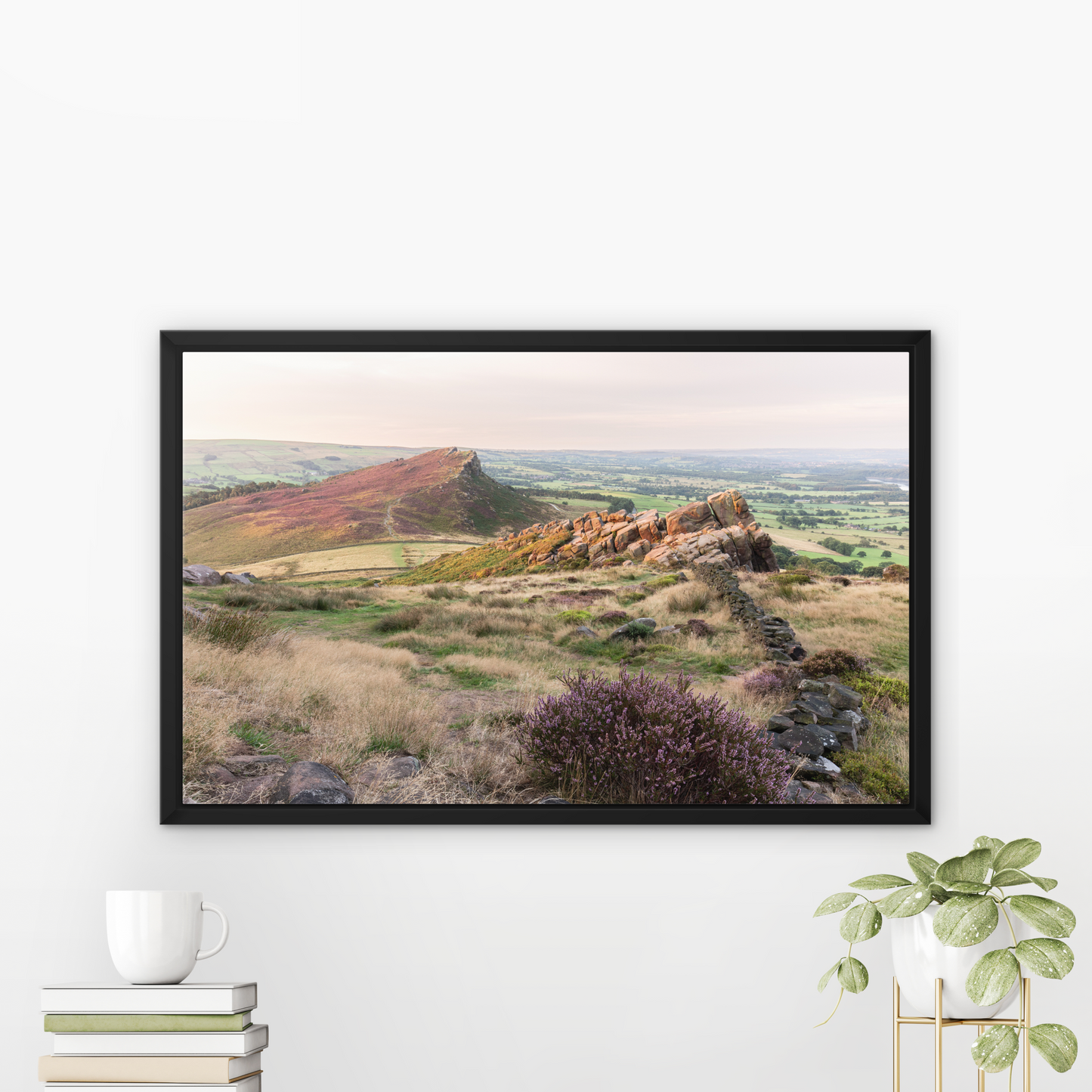 Heather on Hen Cloud, The Roaches - Print / Framed / Canvas Photographic Wall Art