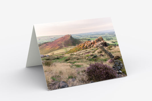 Heather on Hen Cloud - Blank Inside, A5 Greetings Card with Envelope