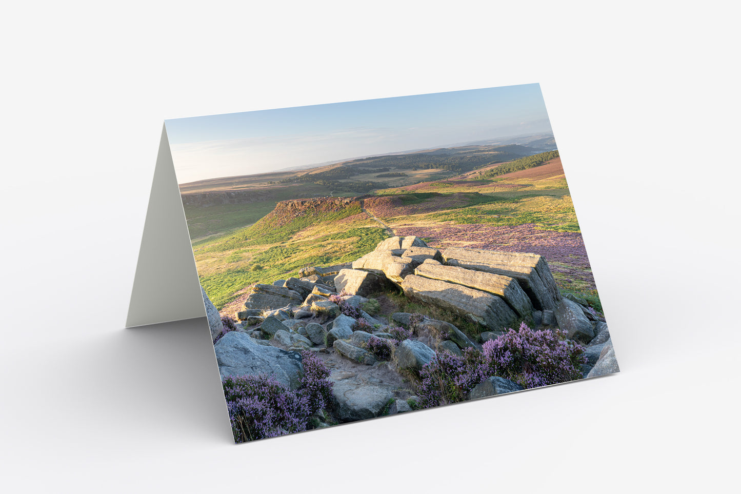 Higger Tor to Carl Wark - Blank Inside, A5 Greetings Card with Envelope