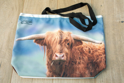 Highland Cow - Canvas Tote Shopping Bag