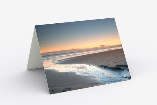 Hunmanby Gap Beach, East Yorkshire - Blank Inside, A5 Greetings Card with Envelope