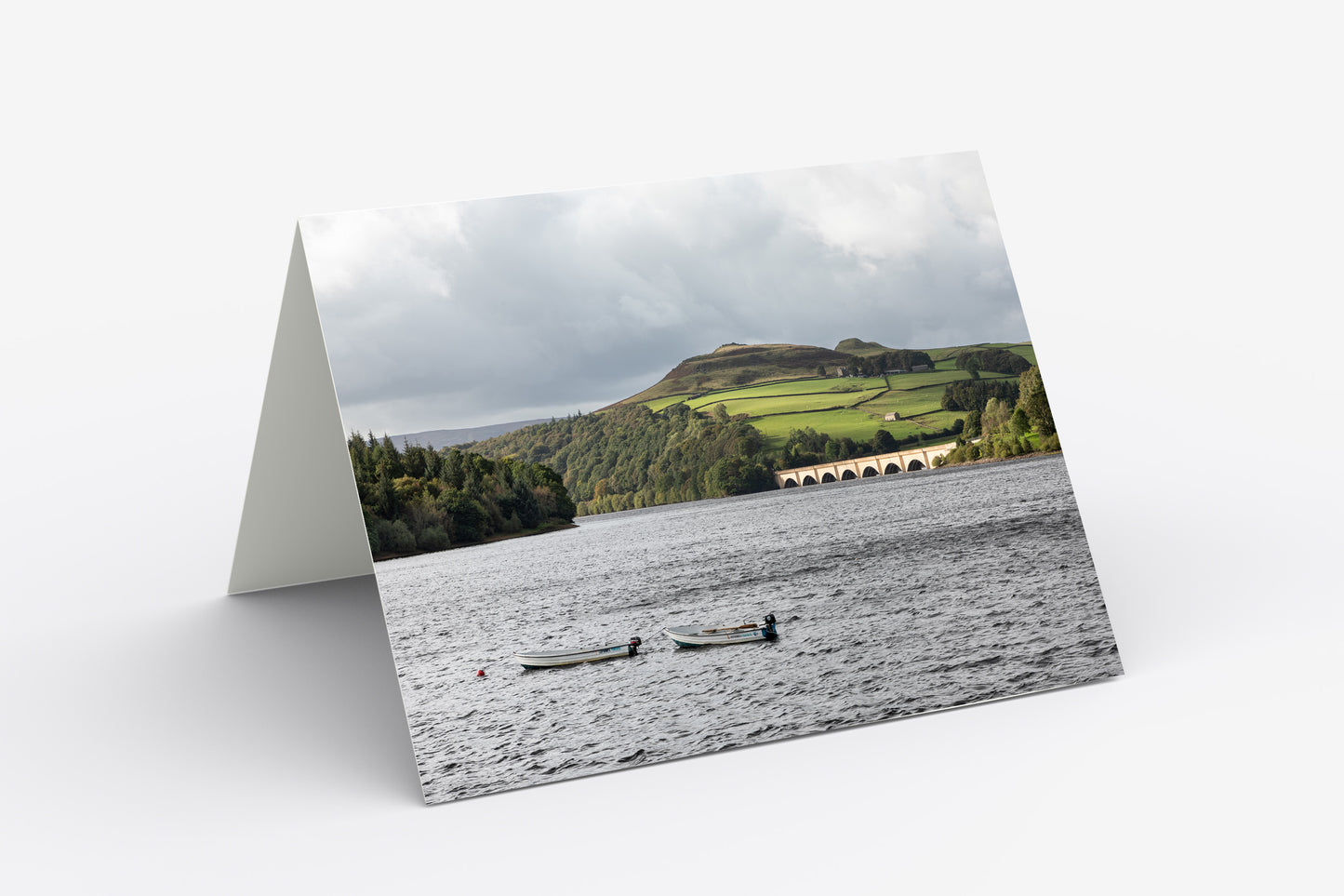 Ladybower Reservoir - Blank Inside, A5 Greetings Card with Envelope