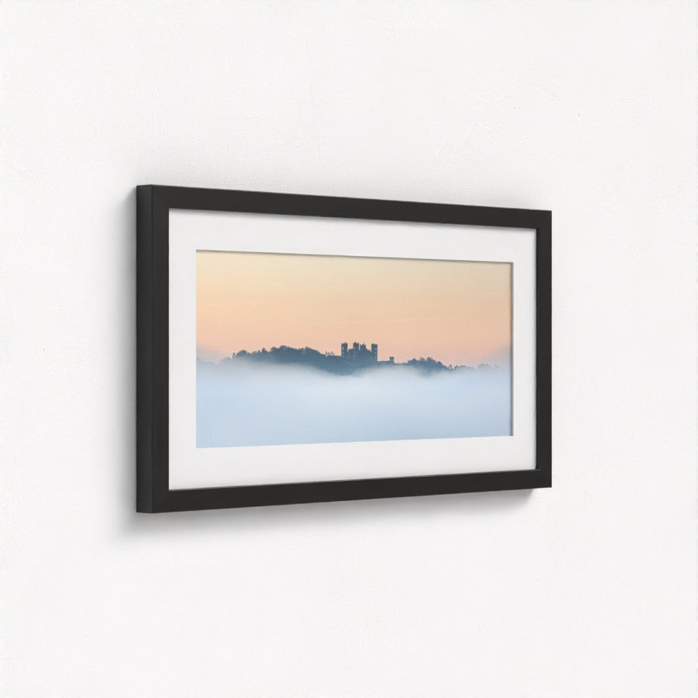 Riber Castle in the mist, Matlock, Derbyshire - Panoramic Print / Framed / Canvas Photographic Wall Art
