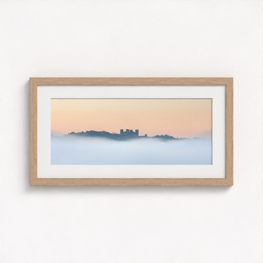 Riber Castle in the mist, Matlock, Derbyshire - Panoramic Print / Framed / Canvas Photographic Wall Art