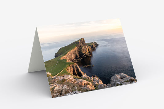 Neist Point Lighthouse, Isle of Skye - Blank Inside, A5 Greetings Card with Envelope