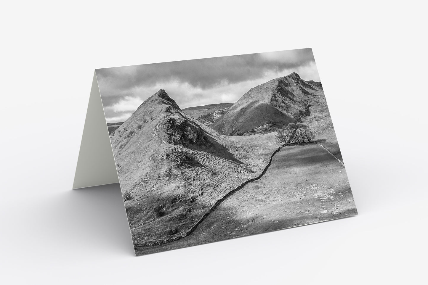 Parkhouse and Chrome Hill B&W - Blank Inside, A5 Greetings Card with Envelope