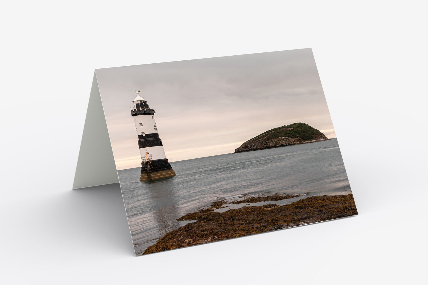 Penmon Point Lighthouse - Blank Inside, A5 Greetings Card with Envelope