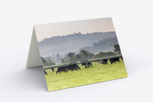 Riber Castle from Darley Dale - Blank Inside, A5 Greetings Card with Envelope