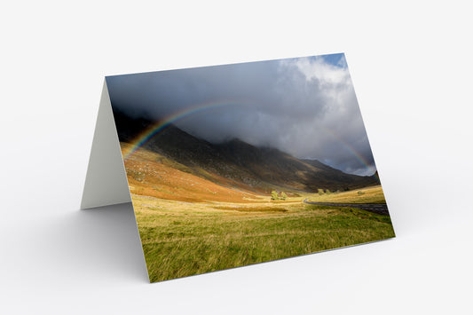 The Road Through Glencoe, Scotland - Blank Inside, A5 Greetings Card with Envelope