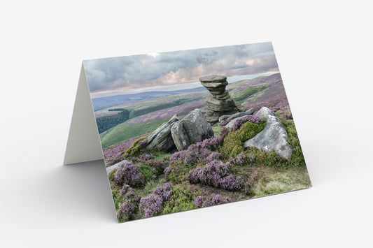 The Salt Cellar, Derwent Edge - Blank Inside, A5 Greetings Card with Envelope