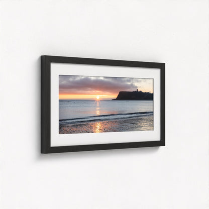 Scarborough Beach Sunrise, East Yorkshire - Panoramic Print / Framed / Canvas Photographic Wall Art