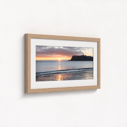 Scarborough Beach Sunrise, East Yorkshire - Panoramic Print / Framed / Canvas Photographic Wall Art