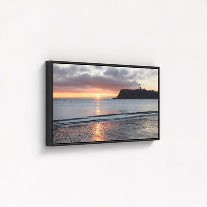 Scarborough Beach Sunrise, East Yorkshire - Panoramic Print / Framed / Canvas Photographic Wall Art