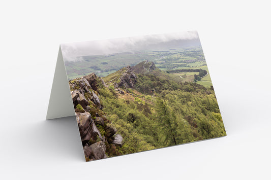 The Roaches, Peak District - Blank Inside, A5 Greetings Card with Envelope