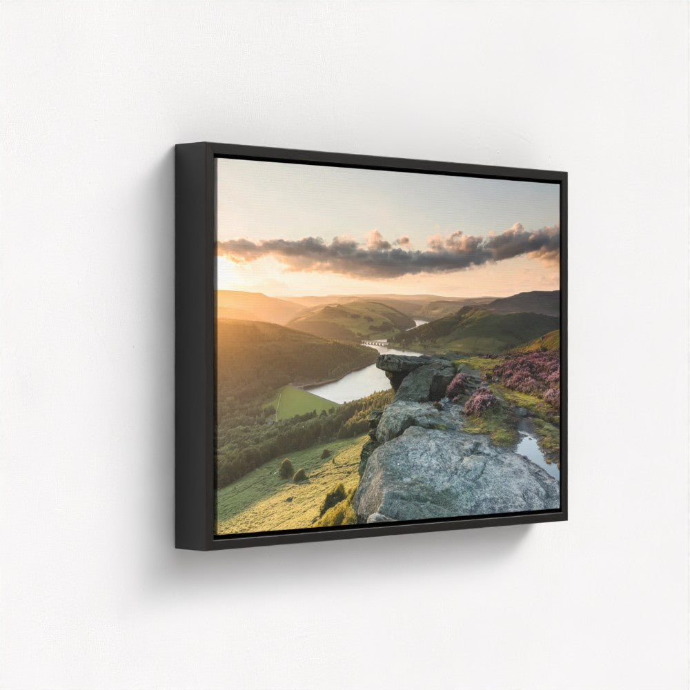 Bamford Edge Sunset, Peak District - Print / Framed / Canvas Photographic Wall Art