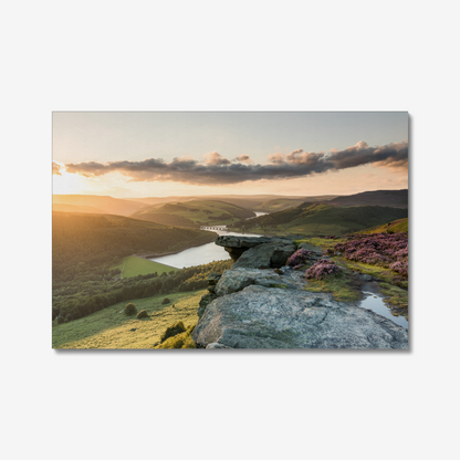 Bamford Edge Sunset, Peak District - Print / Framed / Canvas Photographic Wall Art