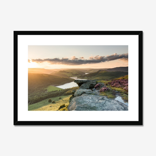 Bamford Edge Sunset, Peak District - Print / Framed / Canvas Photographic Wall Art